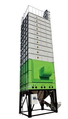 Prezzo buono asciugatrice del mais 35T con i ventilatori centrifughi doppi & 8 canali del grano in linea