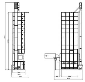 10-15 Tons Batch Type Grain Dryer Machine Designed For Indonesia Market